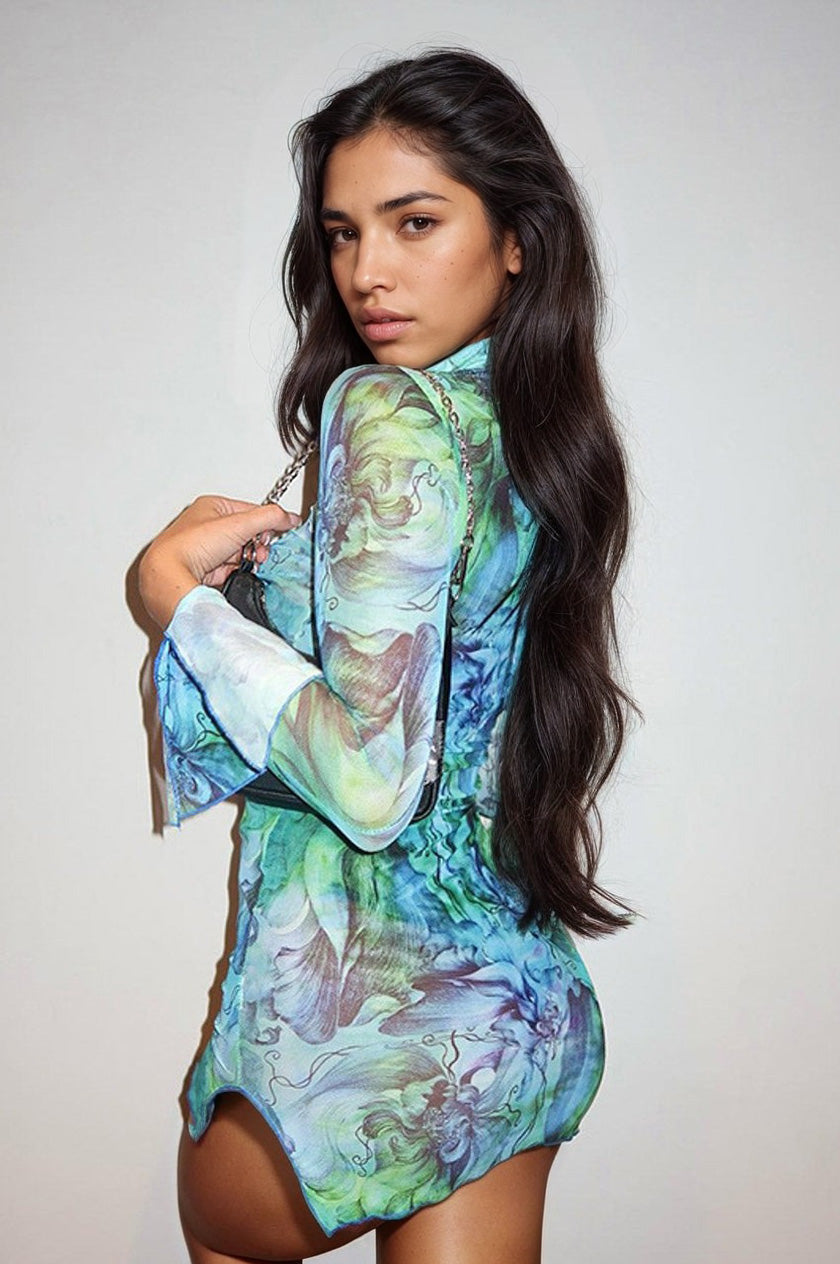 3wishes.com Apparel & Accessories > Dresses - 3wishes Mini Dress - Flattering Fit & Versatile Style - Premium Quality 3wishes.com